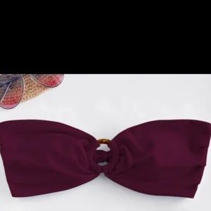 burgundy bikini